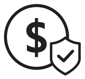 dollar sign with checkmark